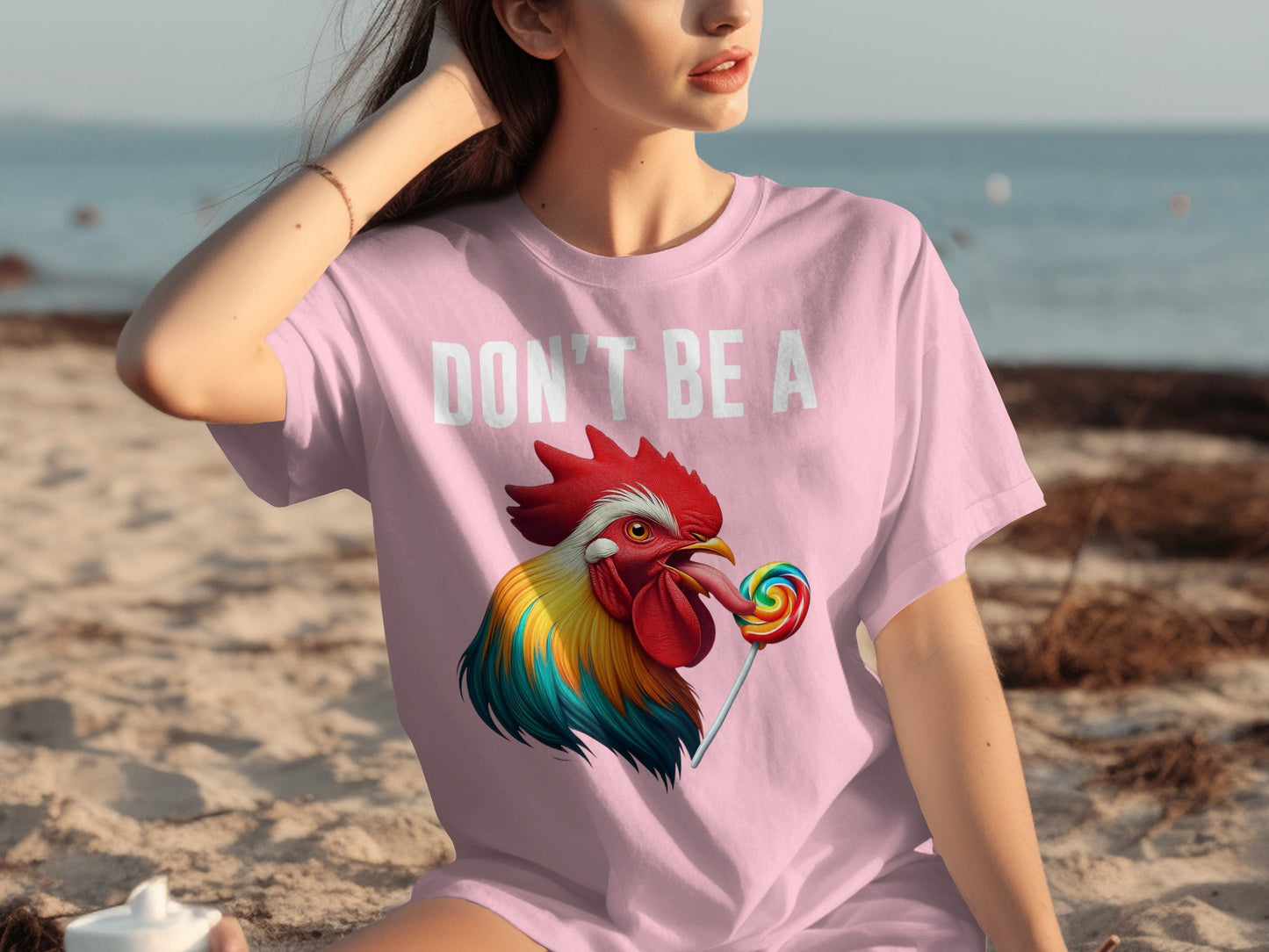 Don't Be A Rooster With Lollipop Graphic Tee