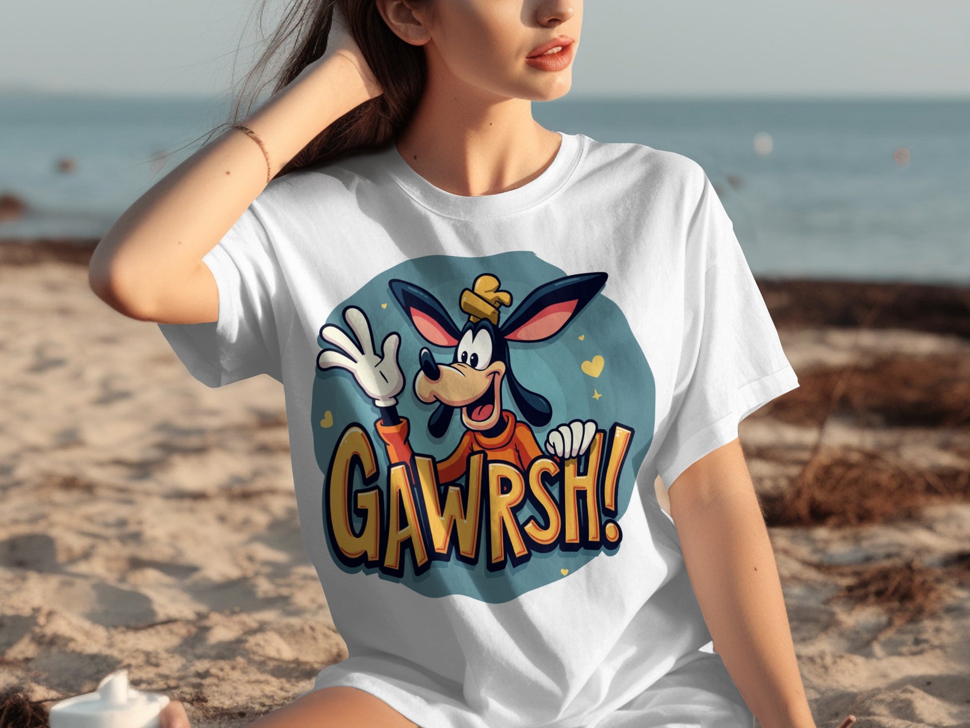 Gawrsh Print Cartoon Character Tee Shirt
