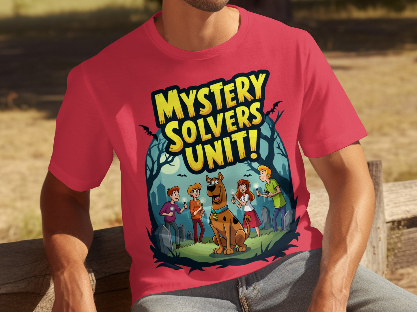 Mystery Solvers Unit Cartoon Graphic T-shirt