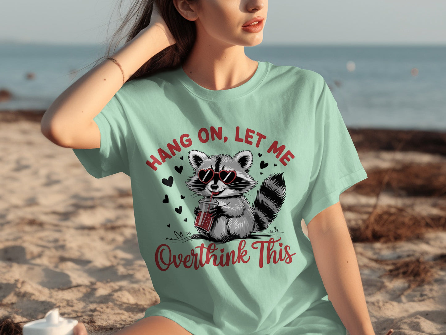 Hang On Let Me Overthink This Cute Raccoon Shirt