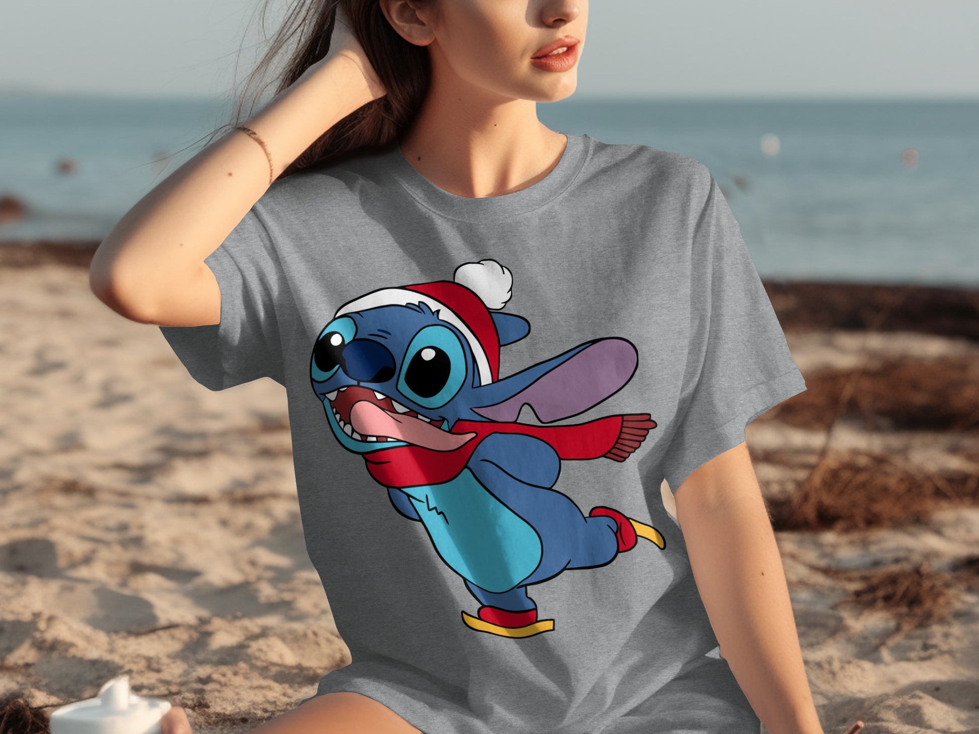 Holiday Season Ice Skating Character T-shirt