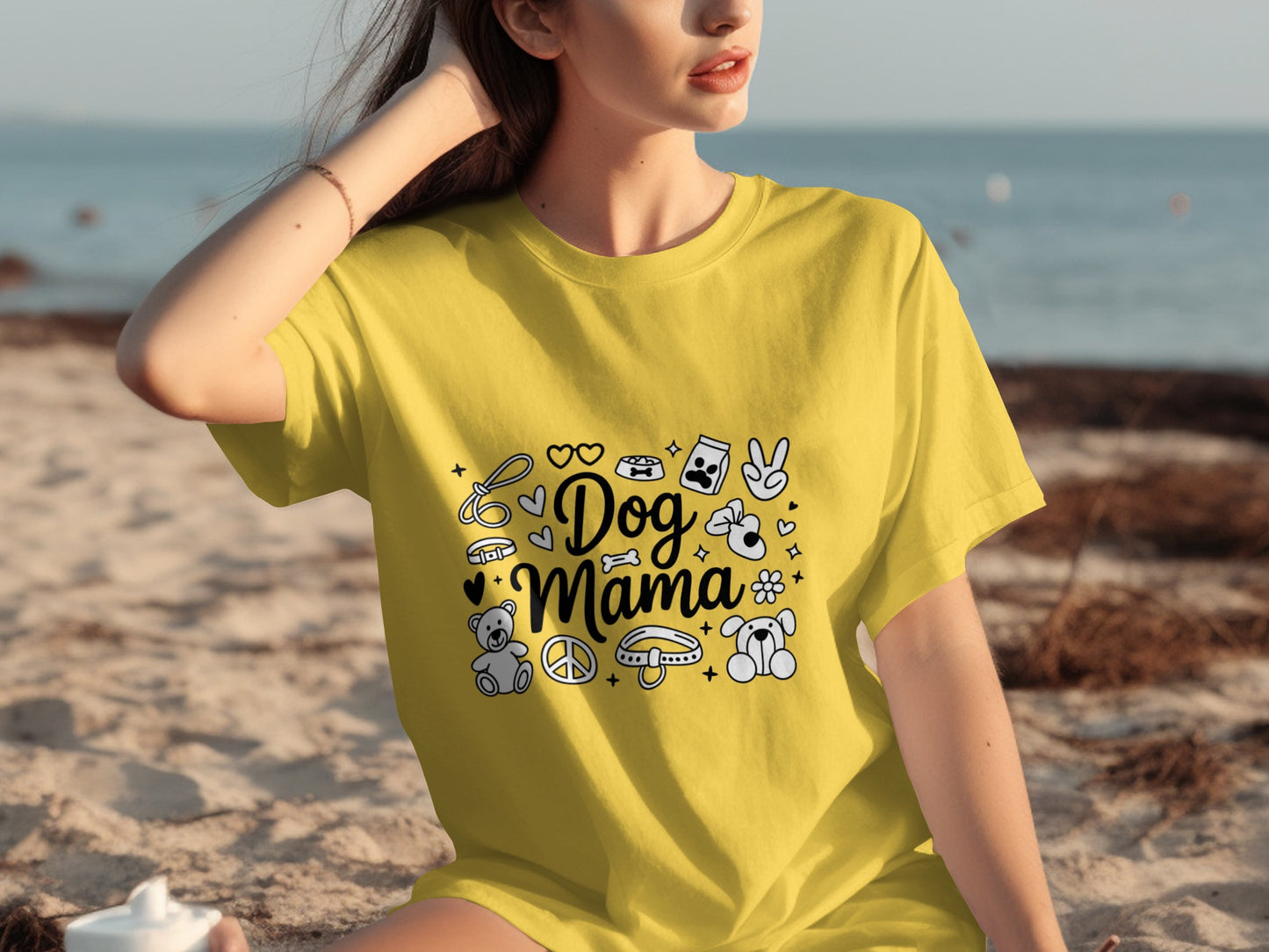 Dog Mama Graphic Tee Perfect for Pet Lovers