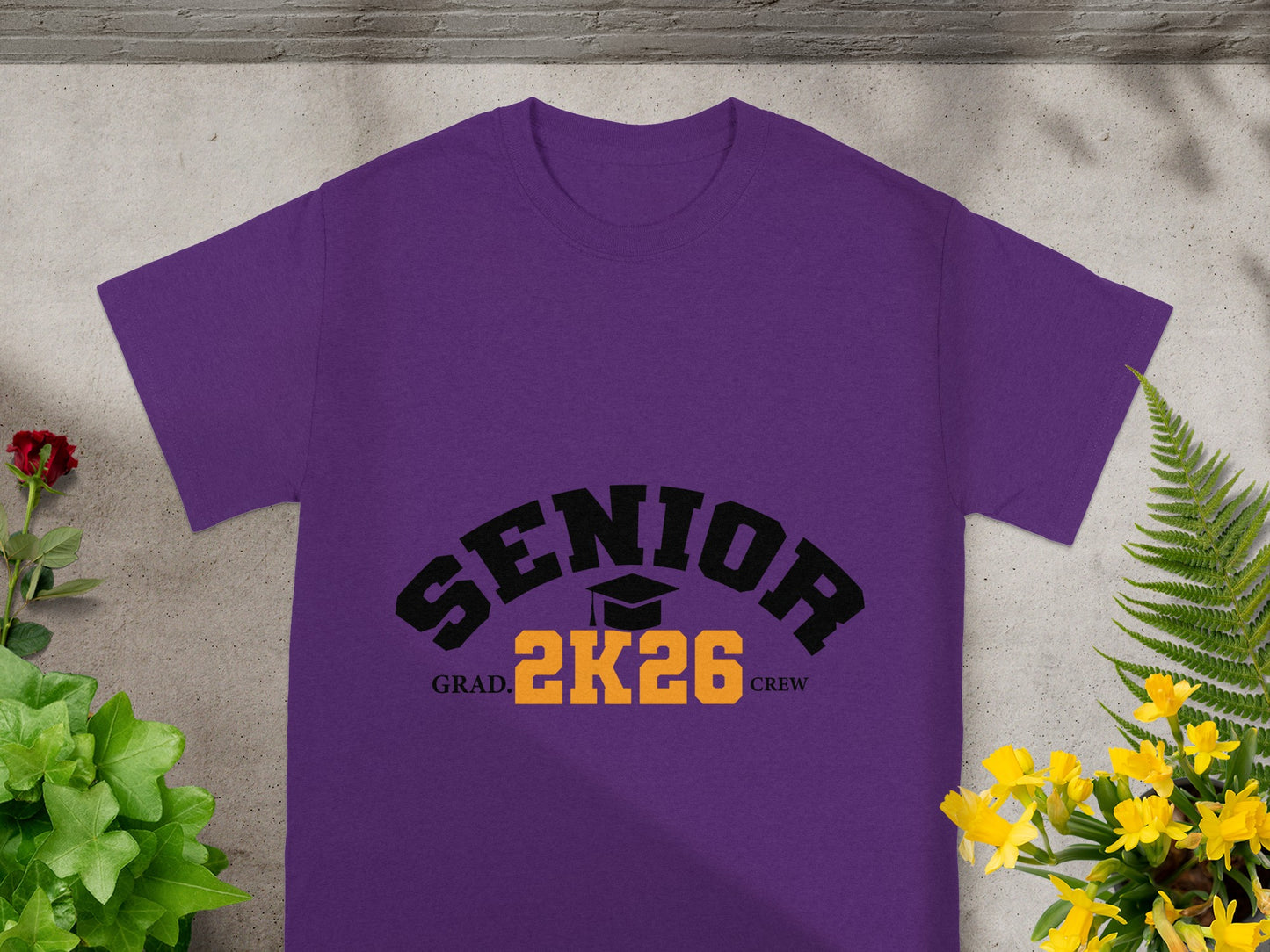 Senior Grad 2K26 Crew Graphic T-shirt for Graduates