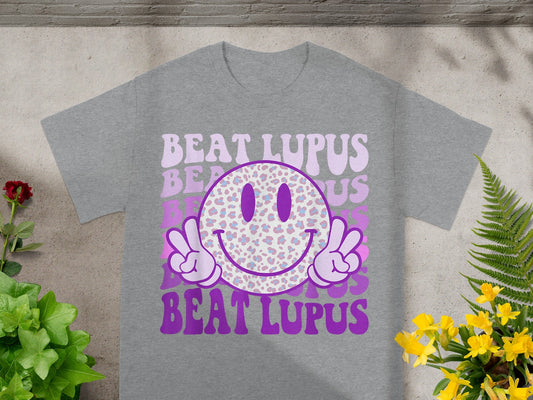 Beat Lupus Graphic Printed Smiley Face T-shirt