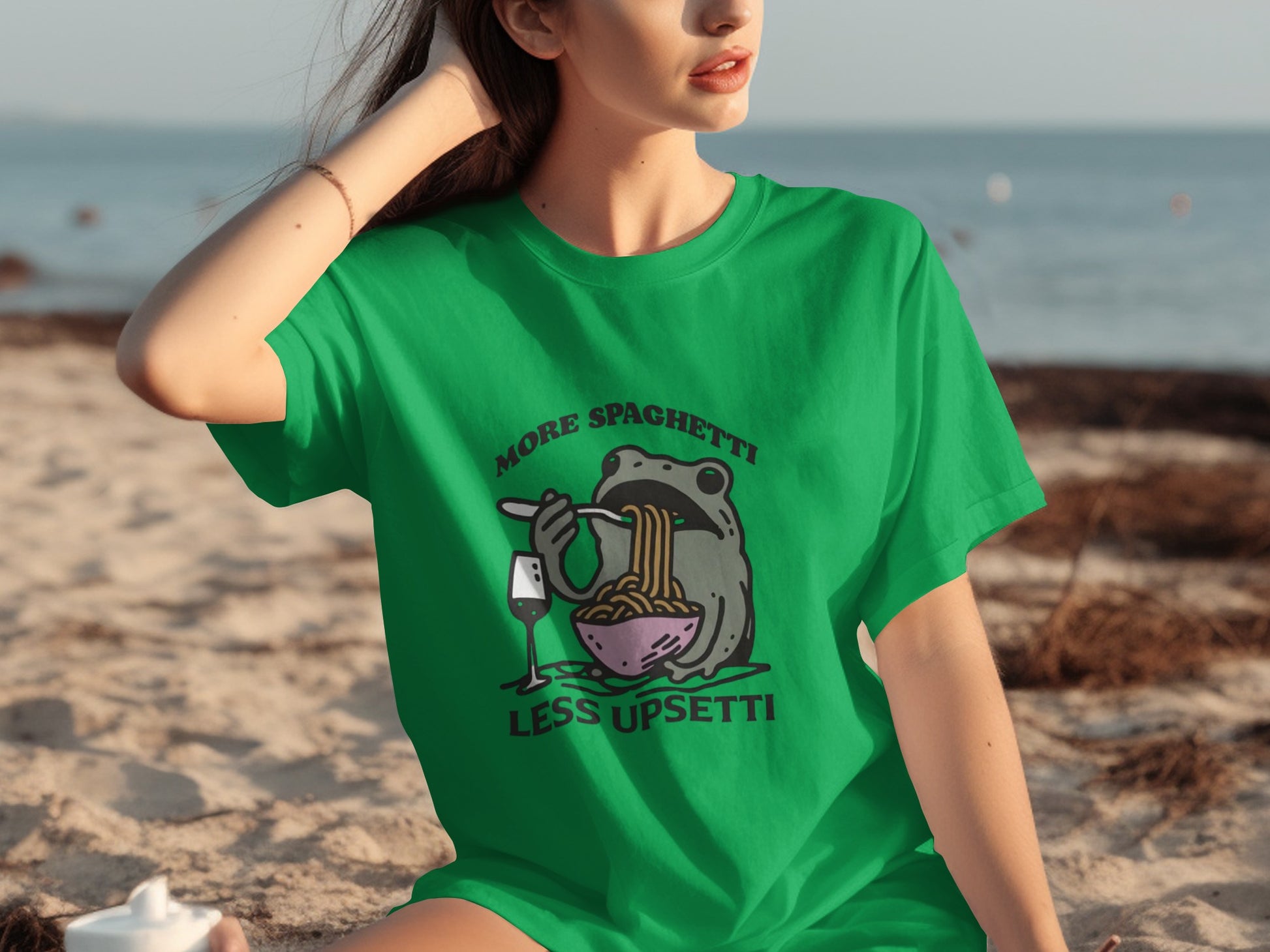 More Spaghetti Less Upsetti Graphic Tee Product