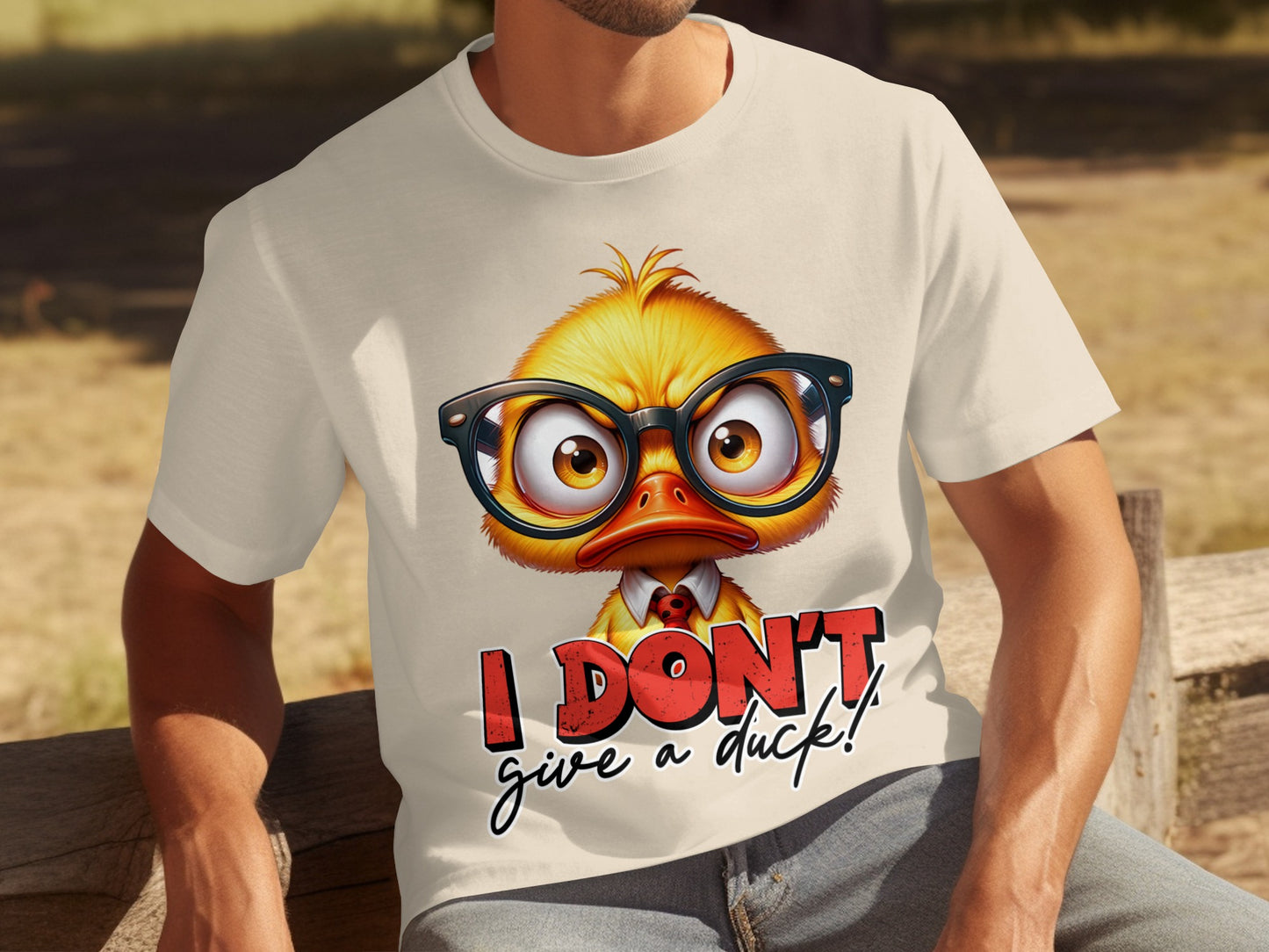 Funny Duck Graphic Tee I Don't Give A Duck Shirt