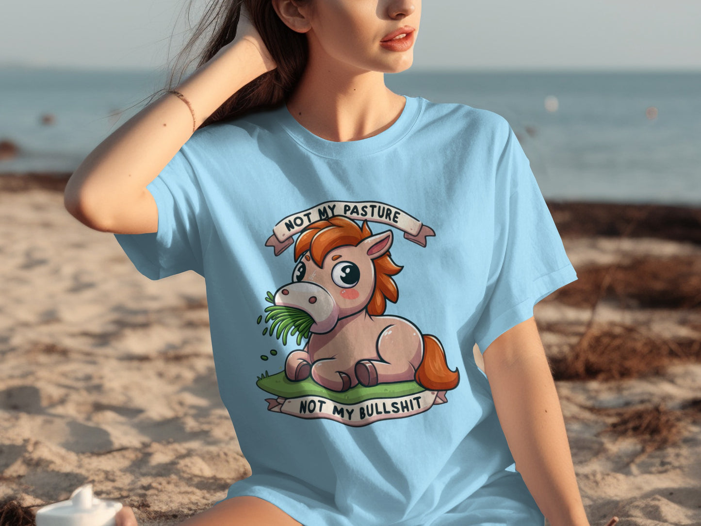 Not My Pasture Not My Bullshit Horse T-Shirt