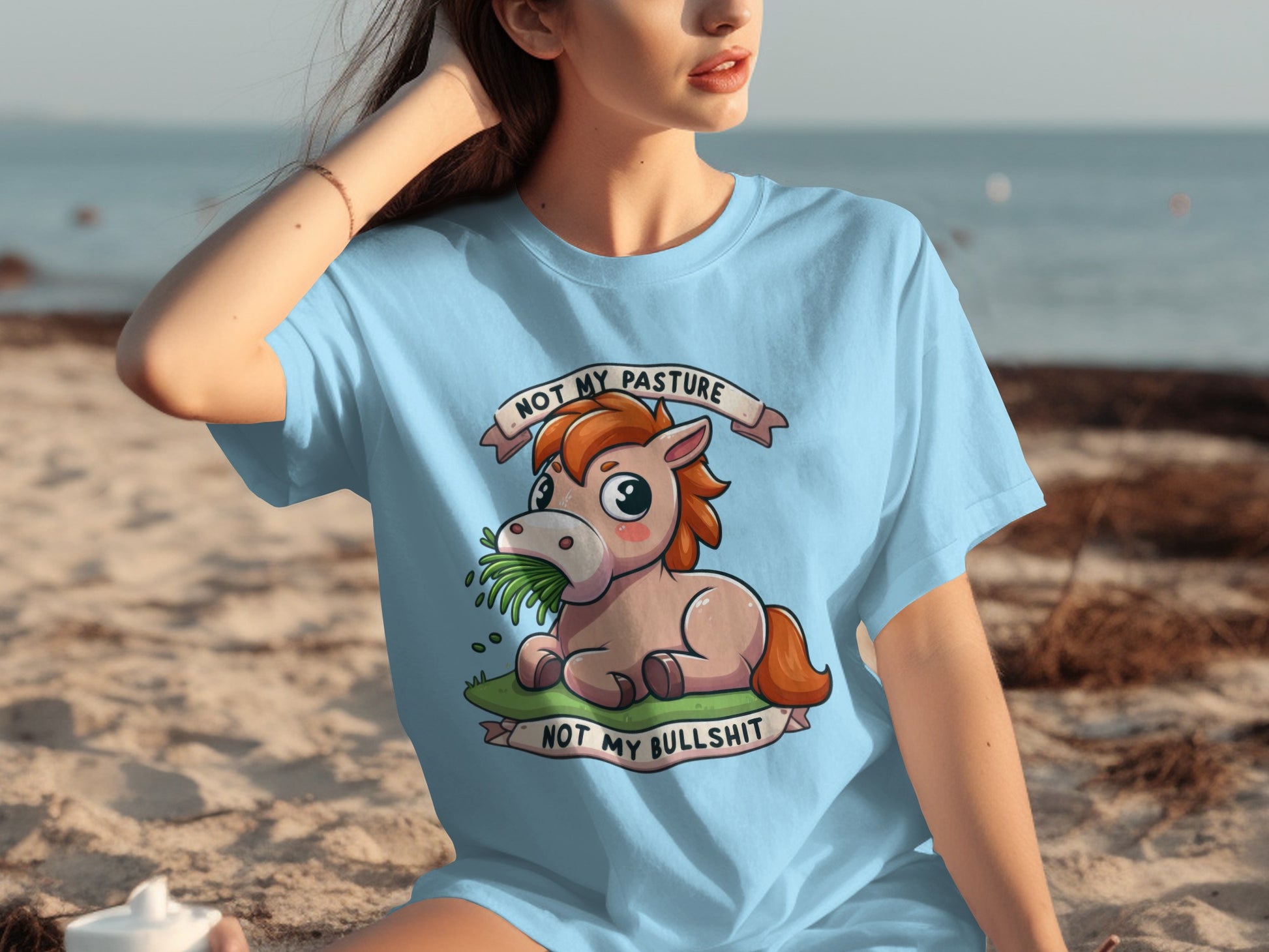 Not My Pasture Not My Bullshit Horse T-Shirt