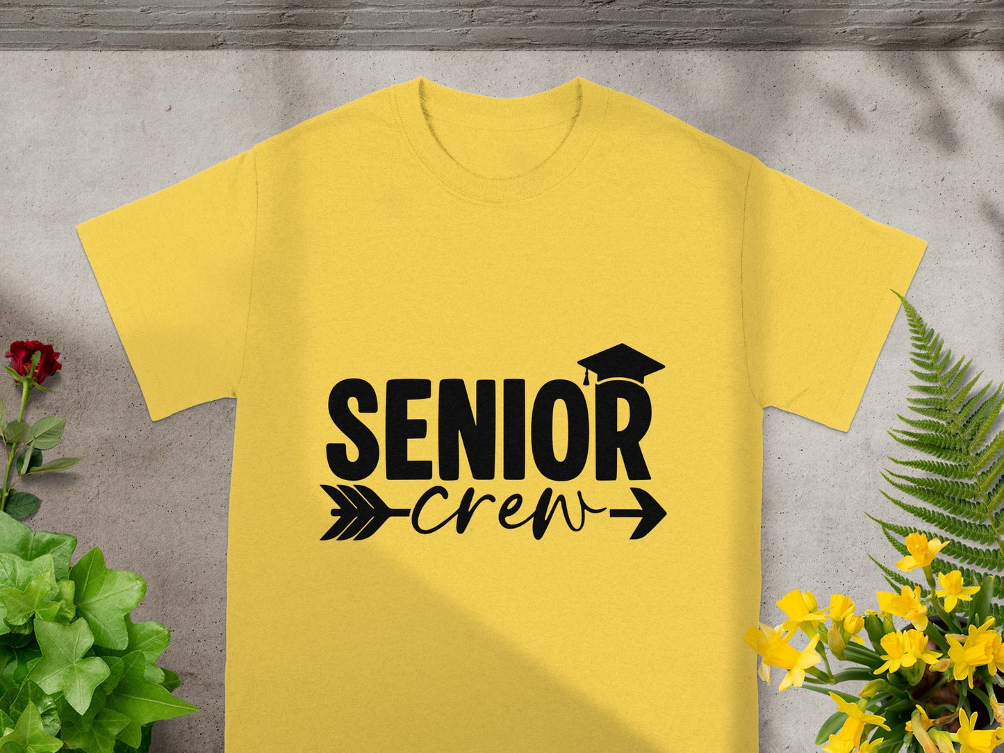 Senior Crew Arrow and Cap Graphic T-shirt
