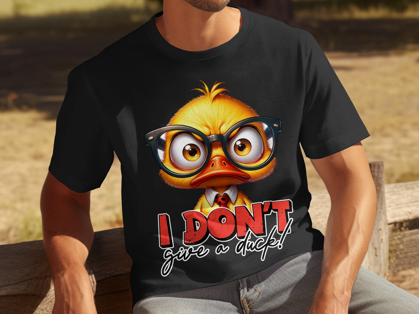 Funny Duck Graphic T-Shirt I Don't Give A Duck!