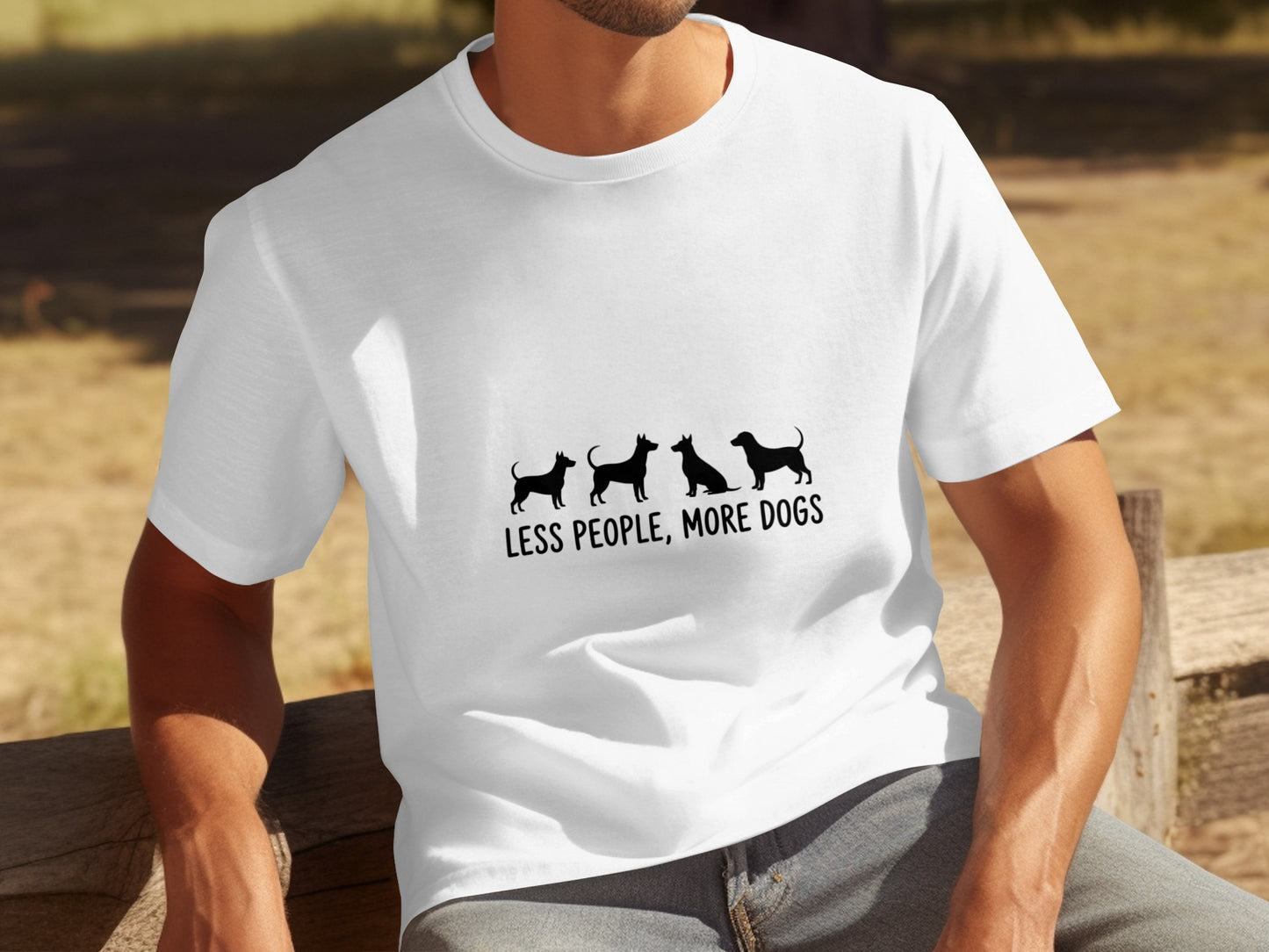 Less People More Dogs Graphic T-Shirt product