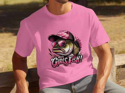 Reel Girls Fish Graphic Tee for Outdoor Enthusiasts