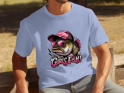 Reel Girls Fish Graphic Tee with Cool Fish Design