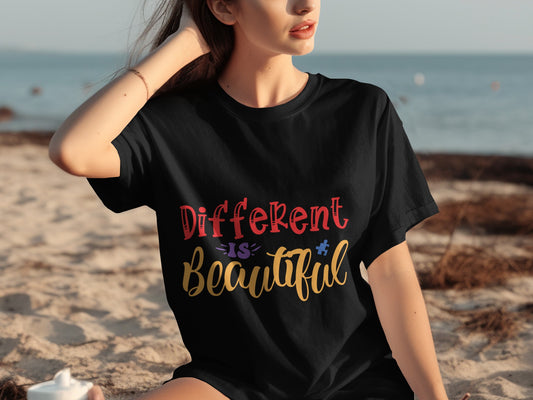 Different Is Beautiful T-shirt Casual Wear Clothing