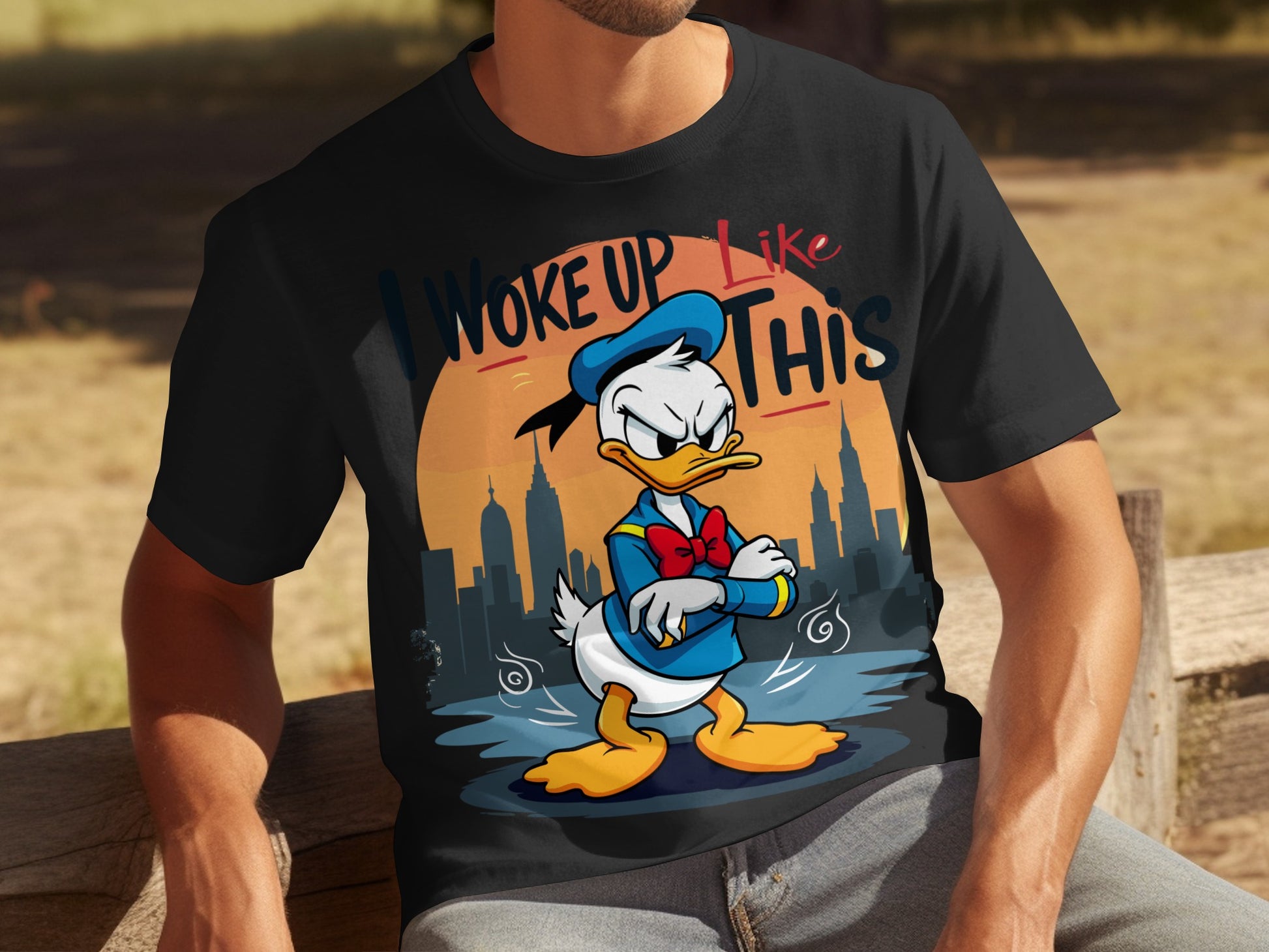 I Woke Up Like This Donald Duck Graphic Tee