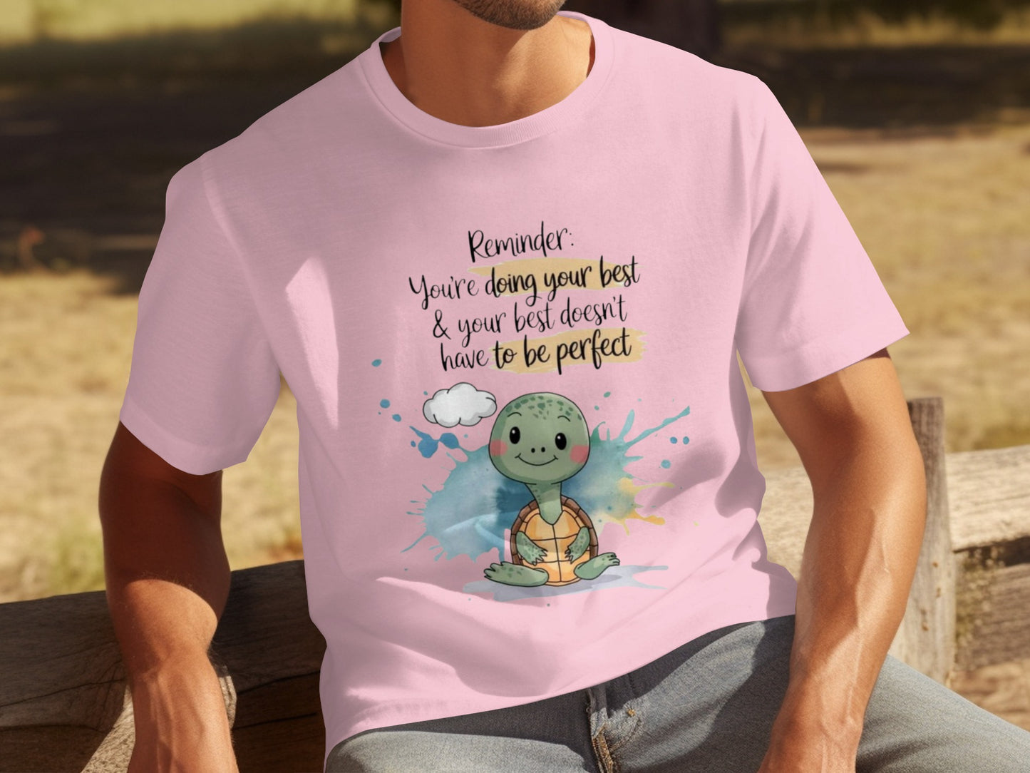Reminder You're Doing Your Best Turtle Graphic T-shirt