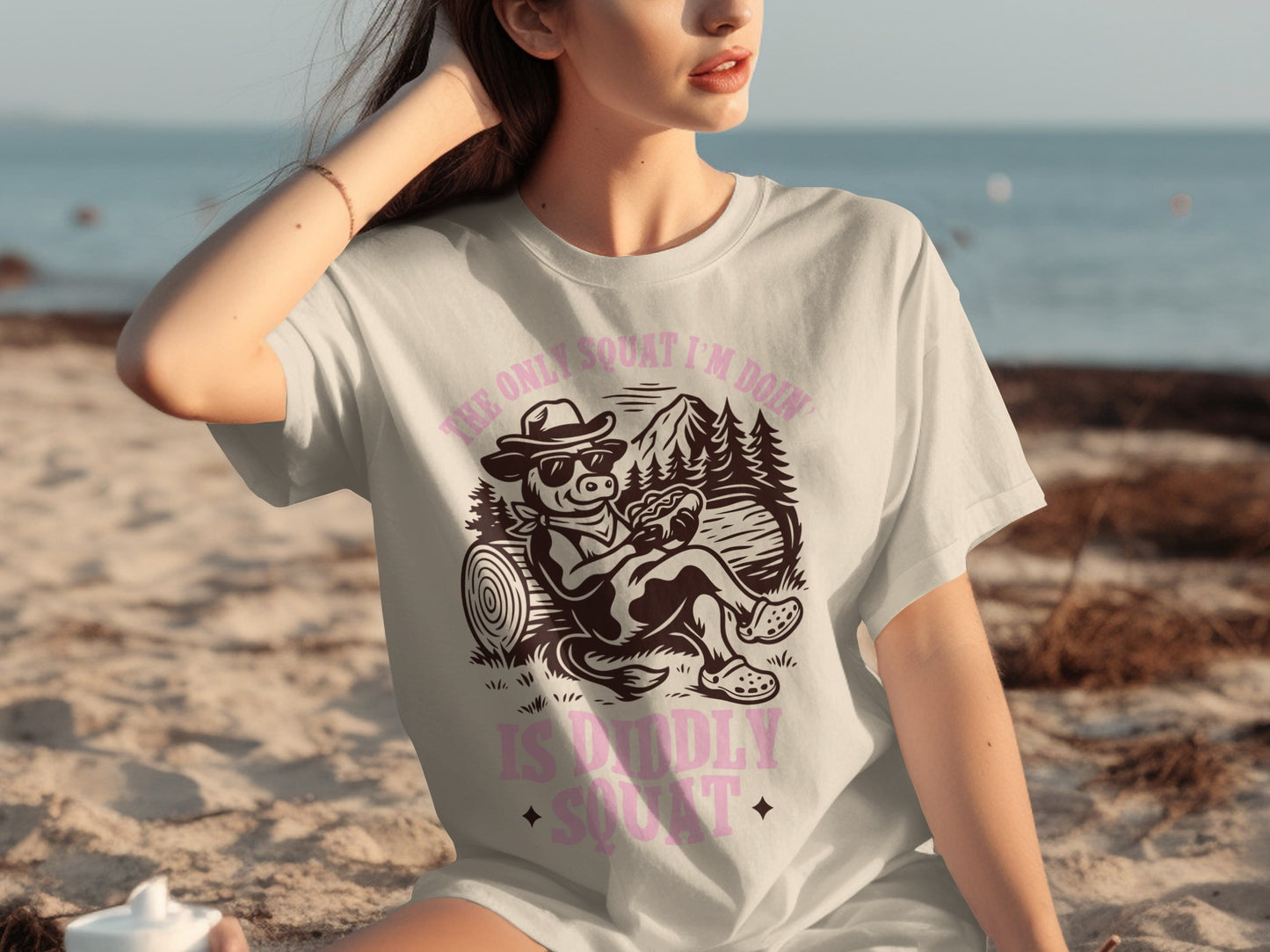 The Only Squat I'm Doin' is Diddly Squat T-shirt