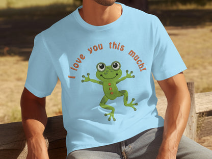 Cute Frog I Love You This Much T-shirt
