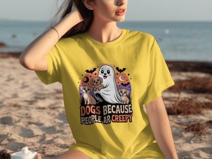 Dogs Because People Are Creepy Halloween Shirt