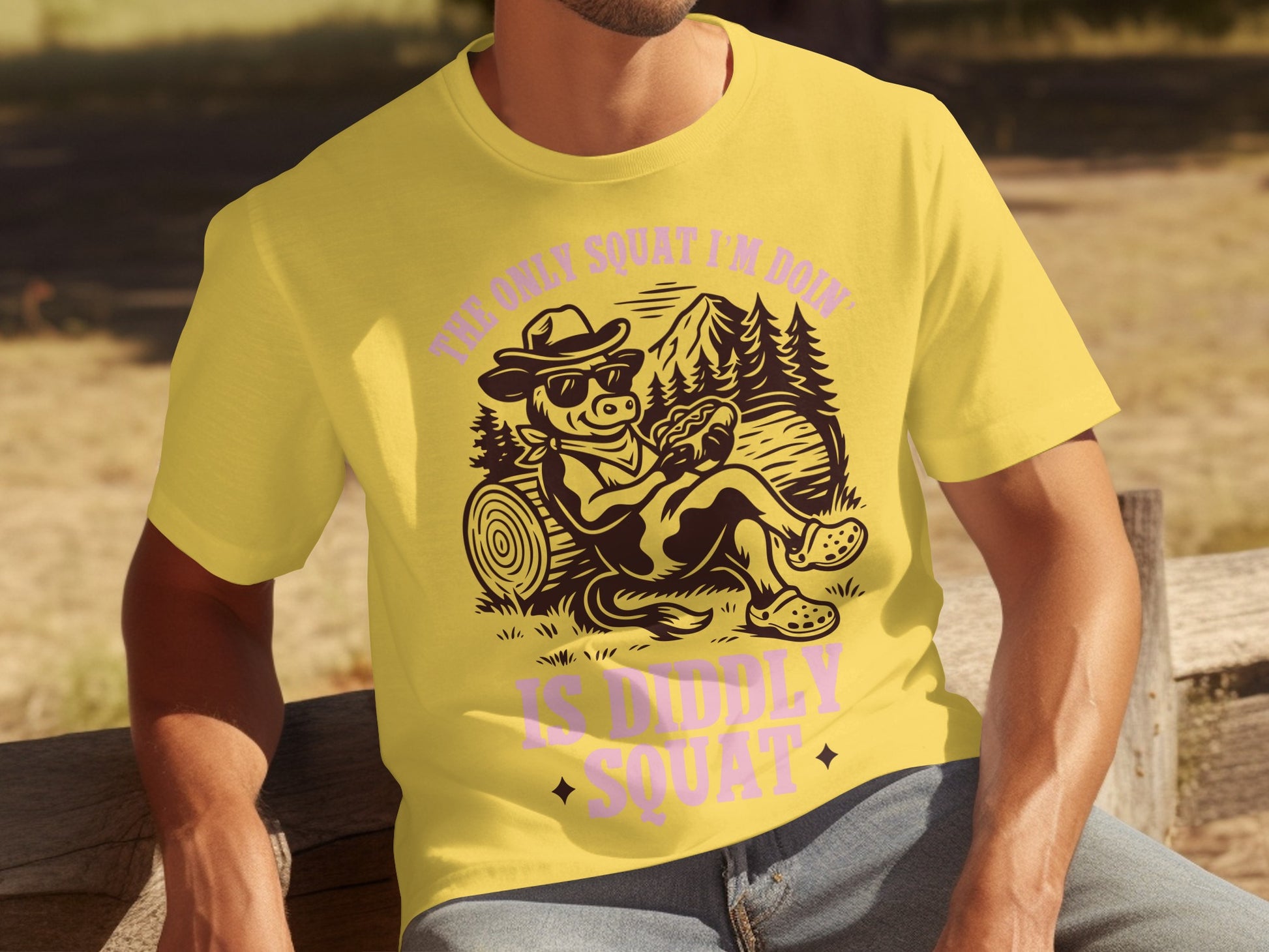 The Only Squat I'm Doin Is Diddly Squat T-shirt