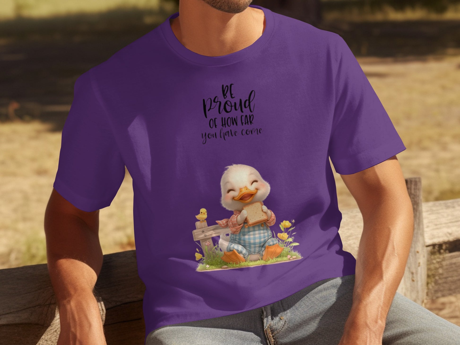Be Proud of How Far You Have Come Purple Shirt