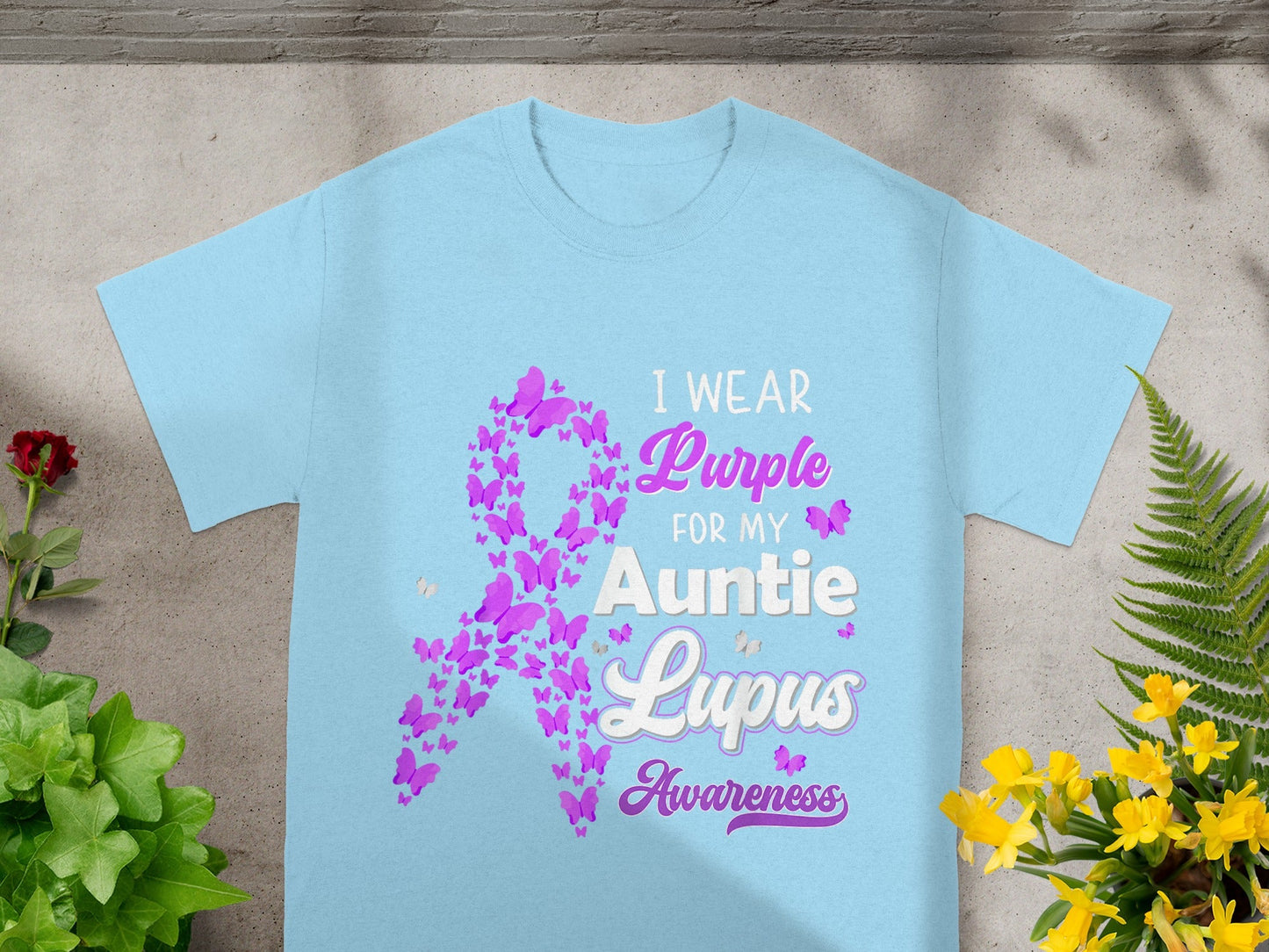 I Wear Purple for My Auntie Lupus Awareness Shirt