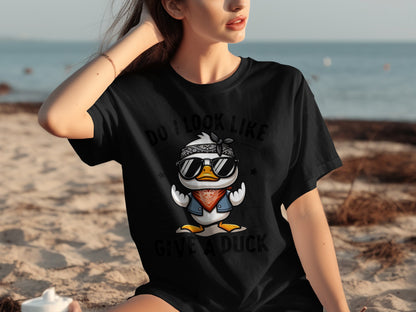 Do I Look Like Give A Duck Funny Duck Shirt