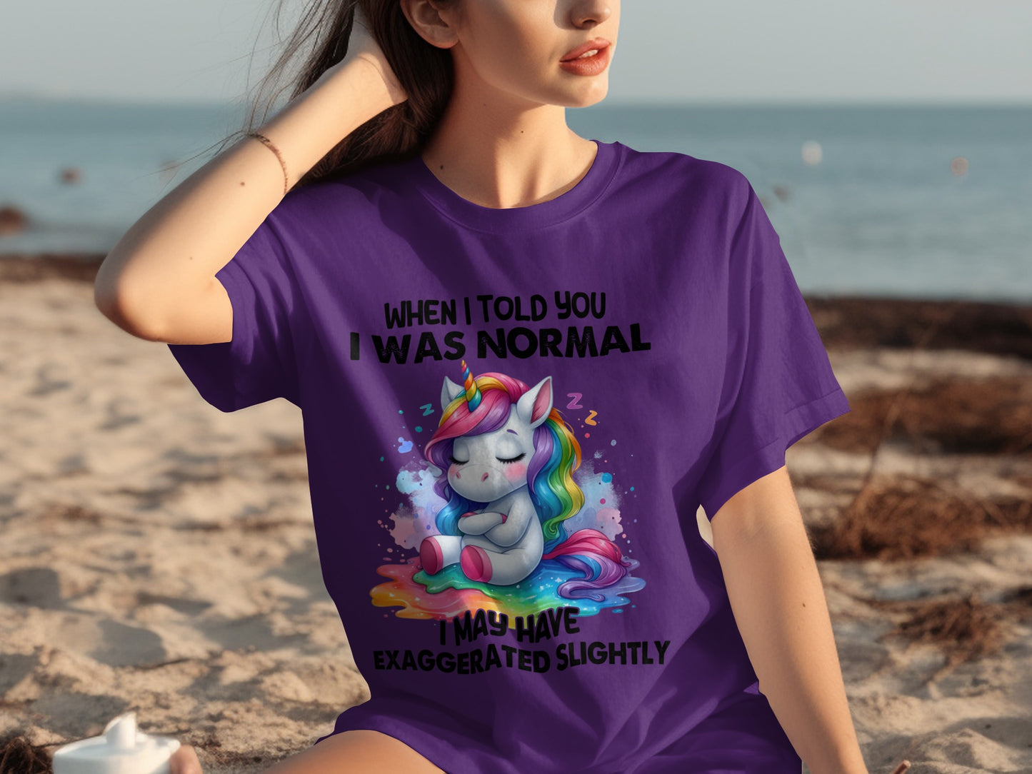 When I Told You I Was Normal Unicorn Printed Shirt