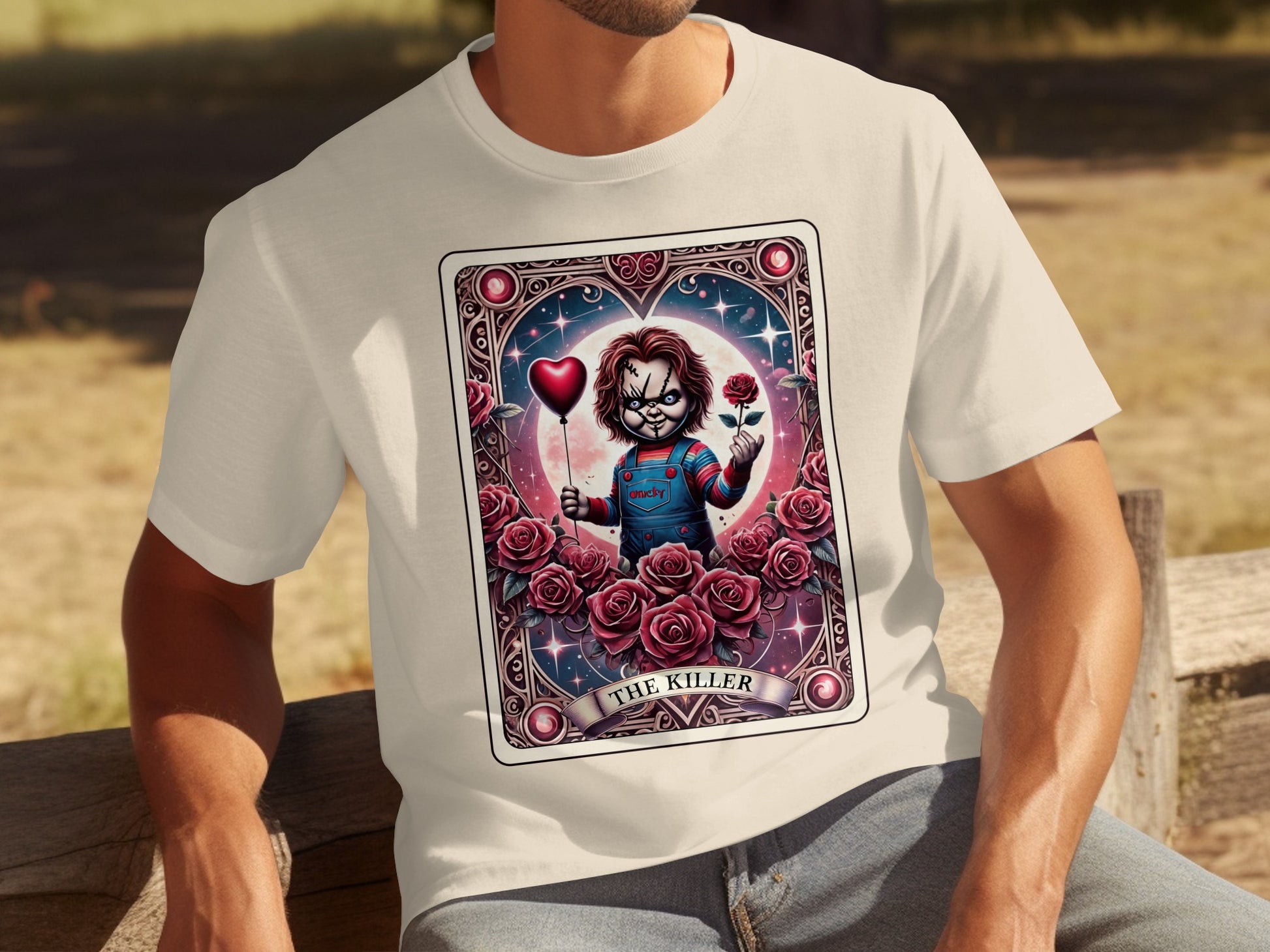 Killer Roses Graphic Design T-Shirt
