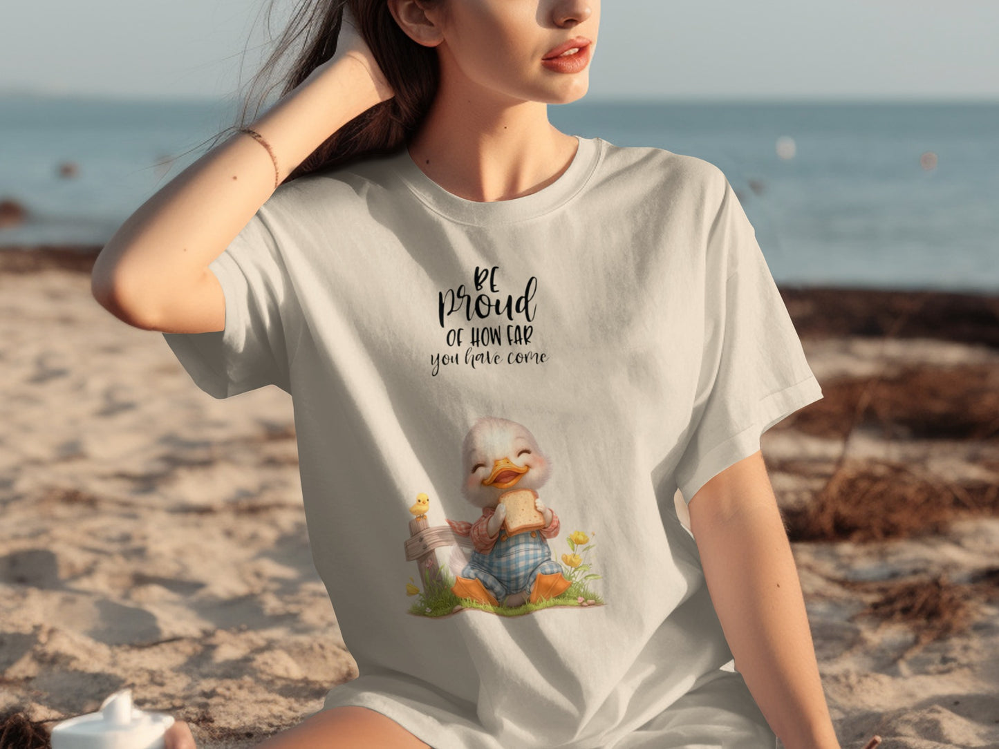 Be Proud Of How Far You Have Come Duck T-shirt