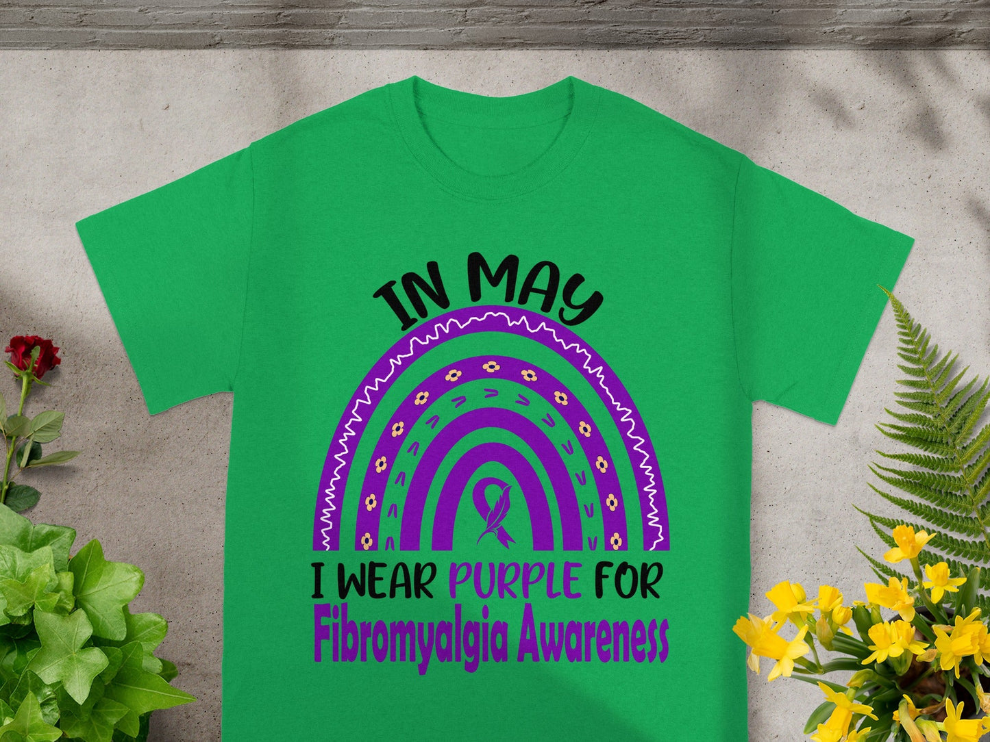 In May I Wear Purple For Fibromyalgia Awareness Shirt