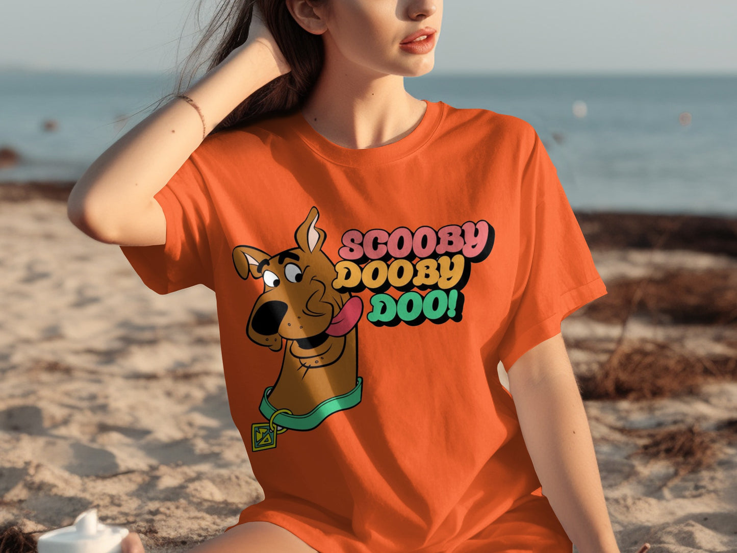 Scooby Dooby Doo Graphic Tee Casual Beach Style