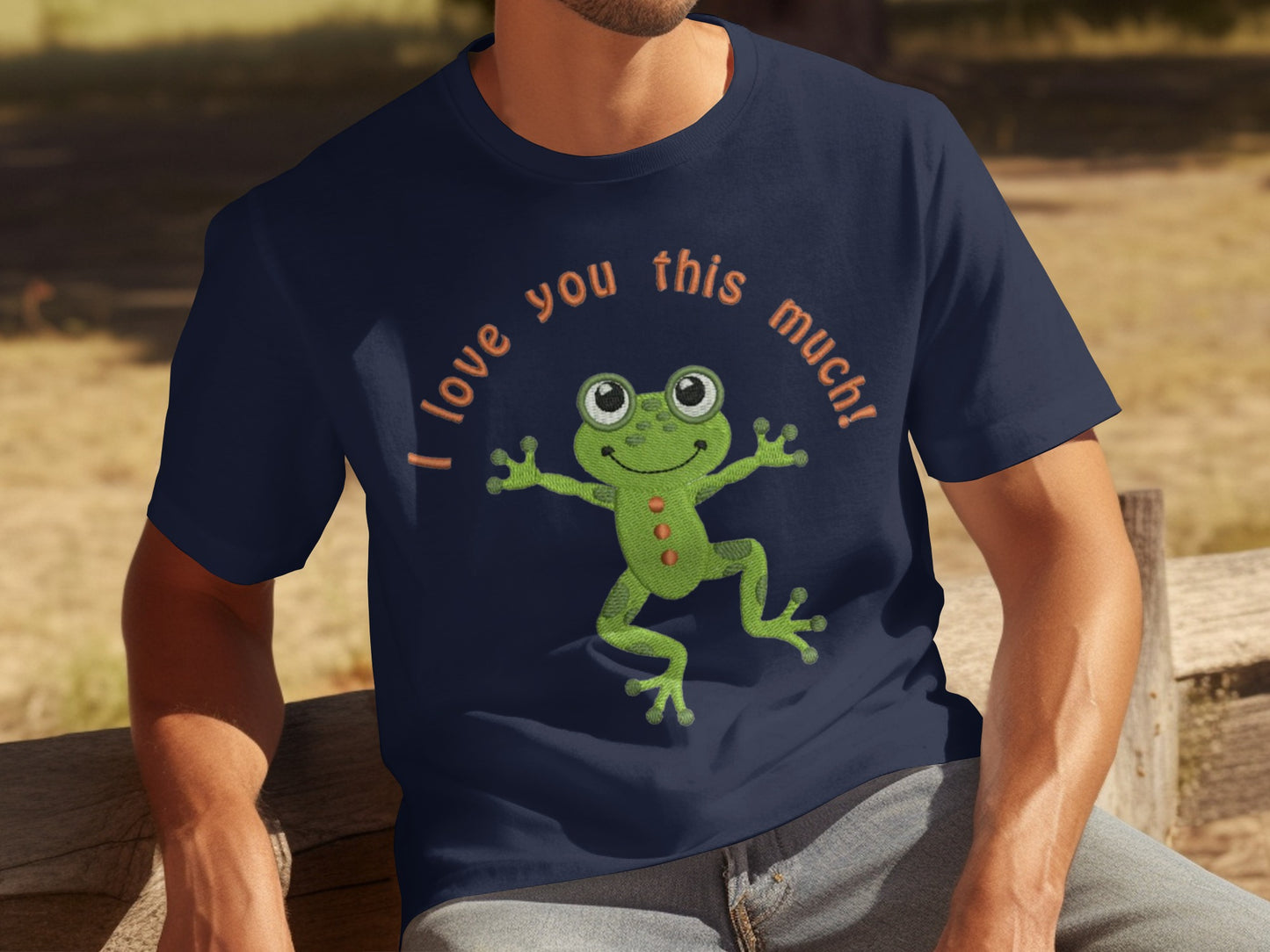 I Love You This Much Frog Graphic T-shirt
