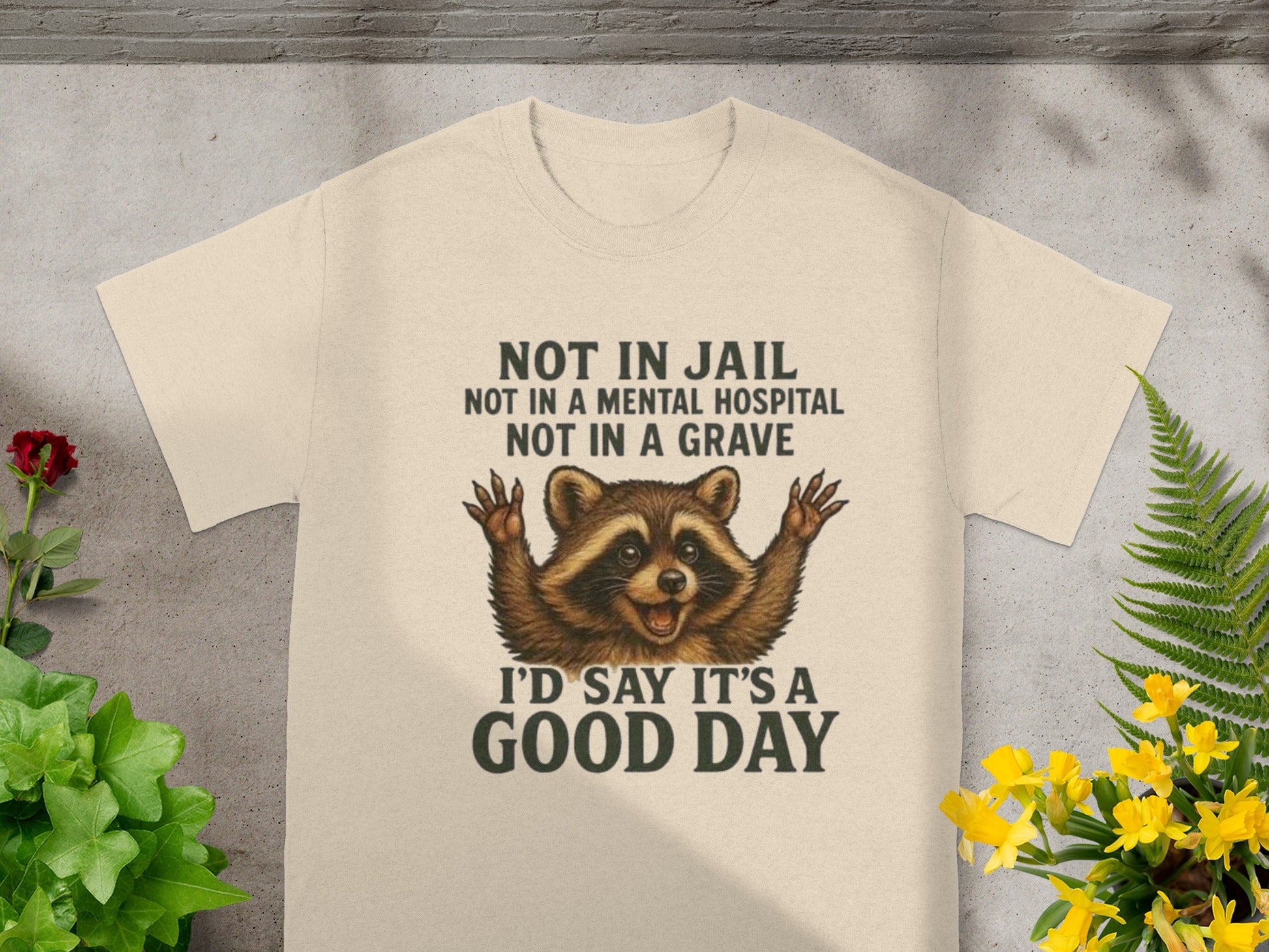 Not in Jail Mental Hospital or Grave Good Day T-Shirt
