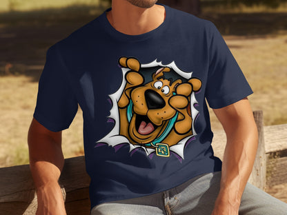 Scooby Doo Breaking Through Graphic T-shirt
