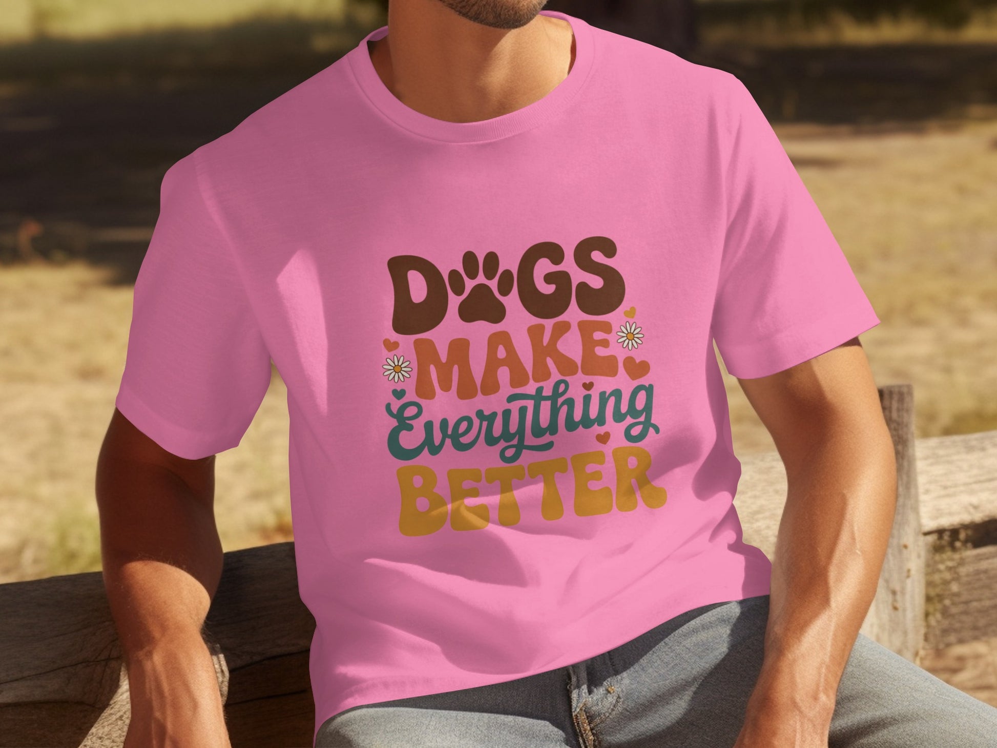 Dogs Make Everything Better Graphic T-Shirt