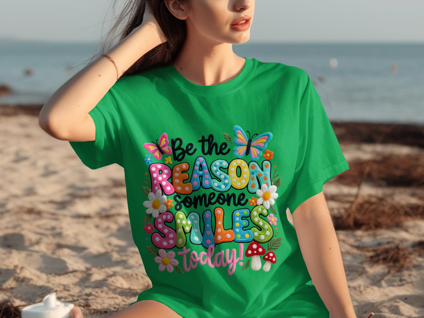 Be the Reason Someone Smiles Today Colorful T-Shirt