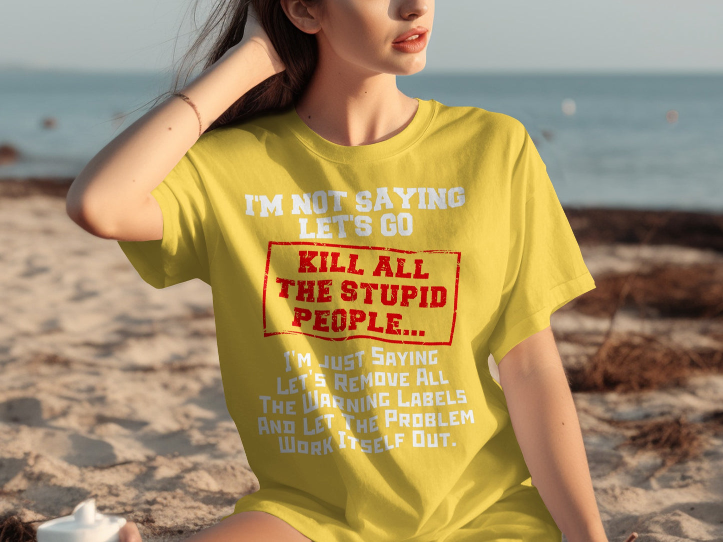 Let's Remove All The Warning Labels Graphic Tee