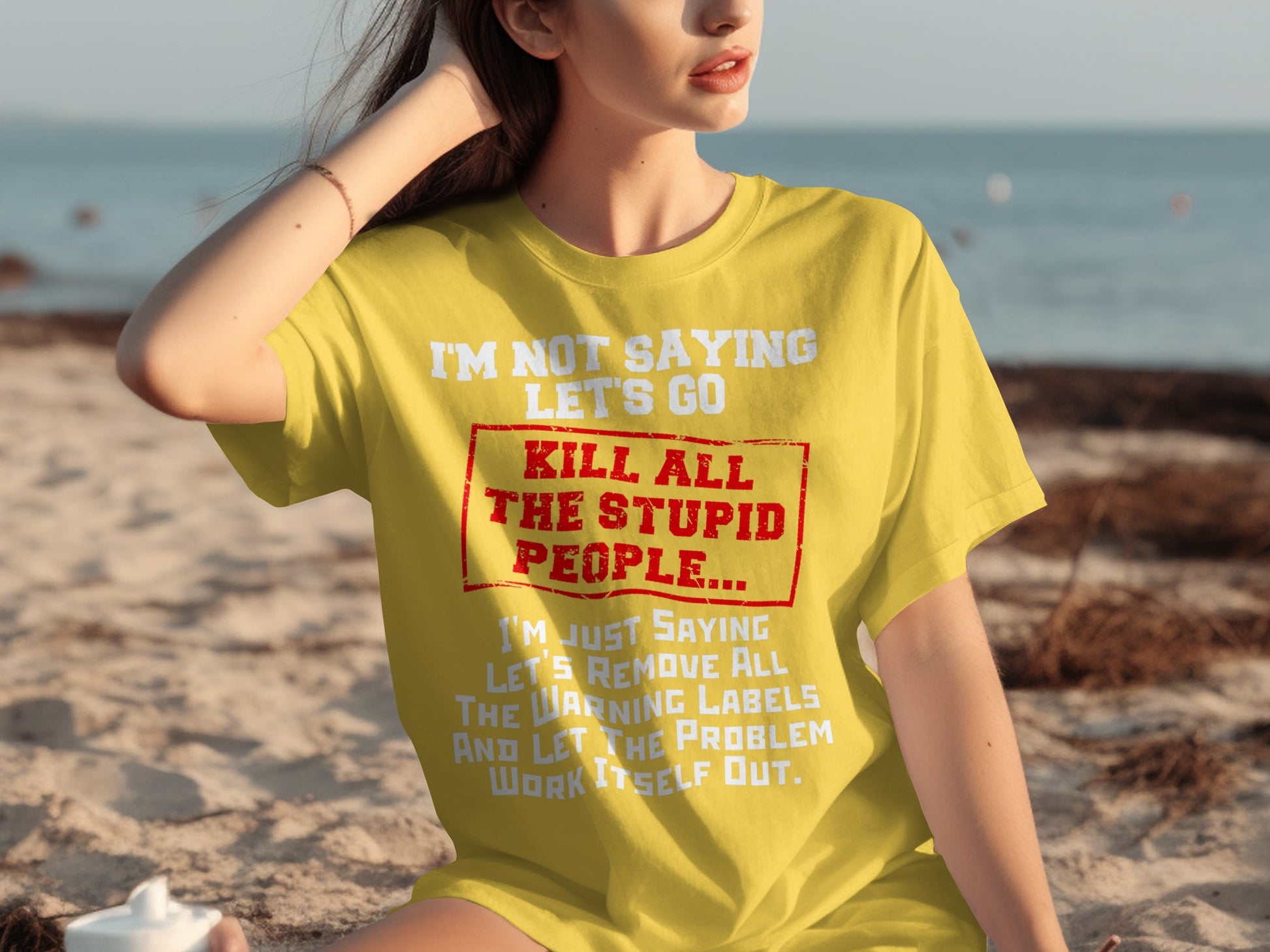 Let's Remove All The Warning Labels Graphic Tee