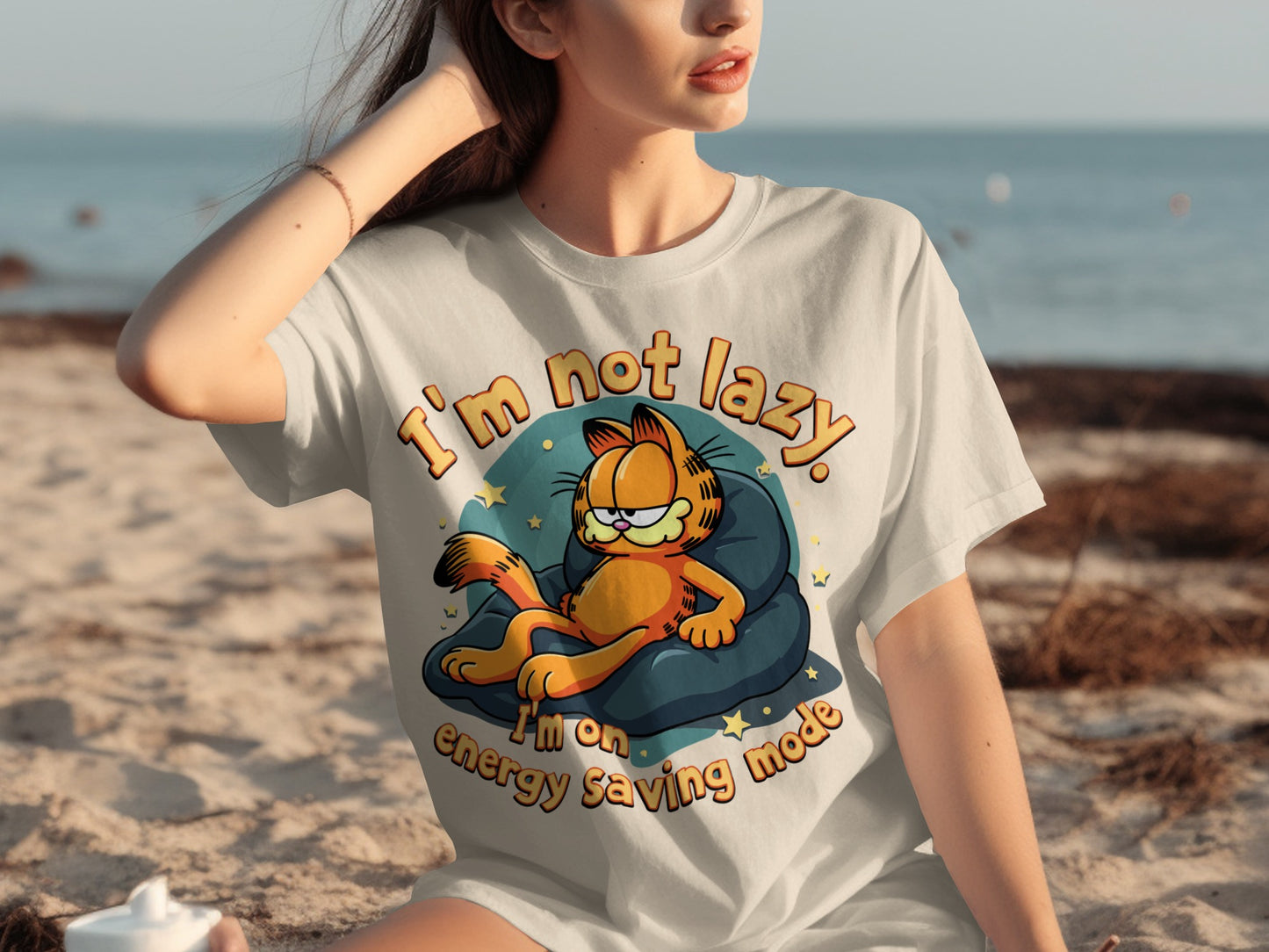 I'm Not Lazy Energy Saving Mode Graphic Shirt