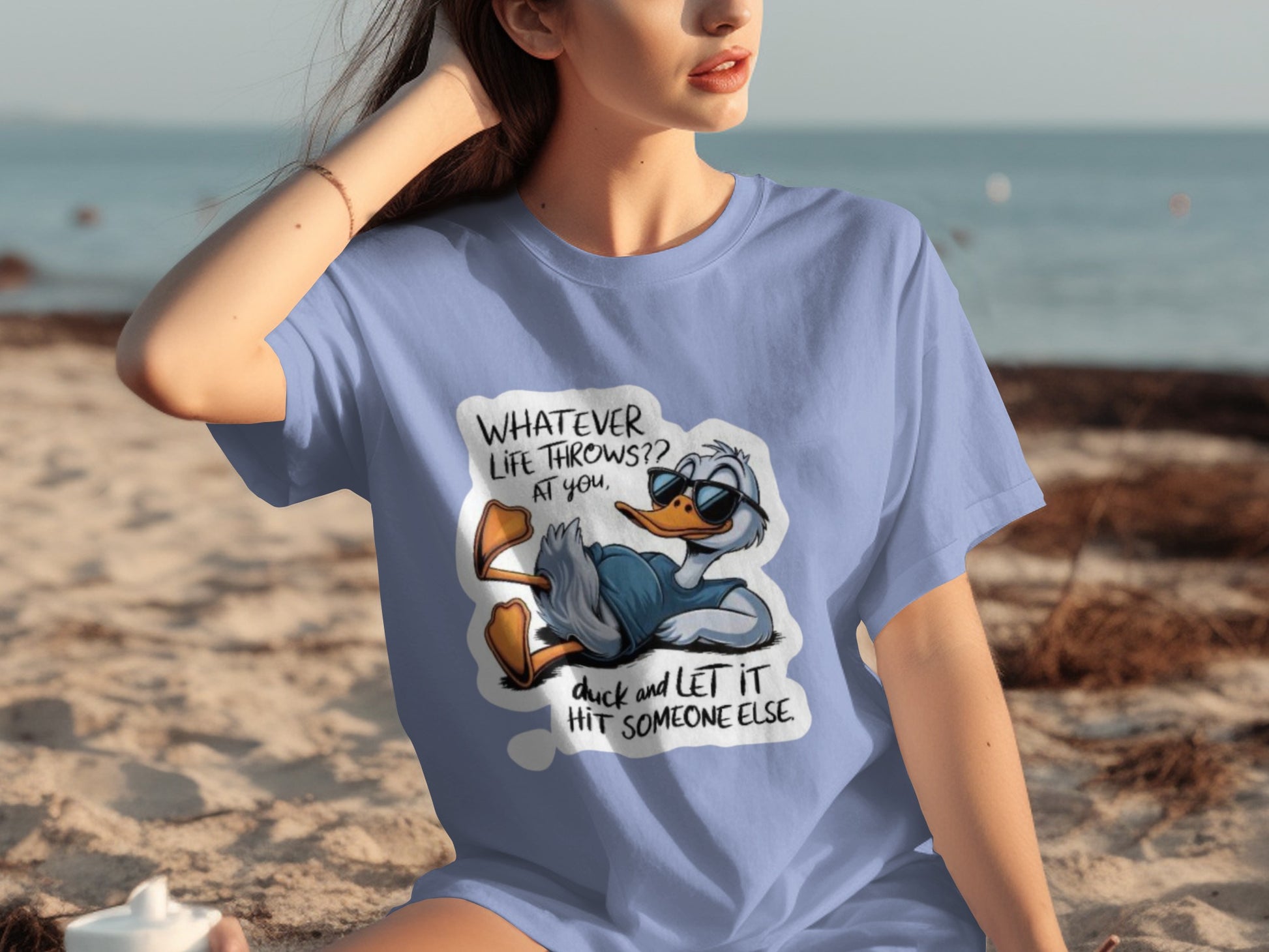 Whatever Life Throws at You Duck Let It Hit Someone Shirt