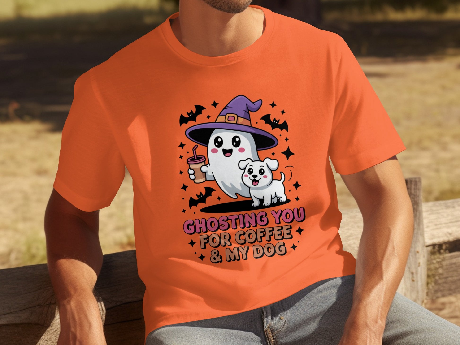 Ghosting You For Coffee And My Dog Halloween Shirt