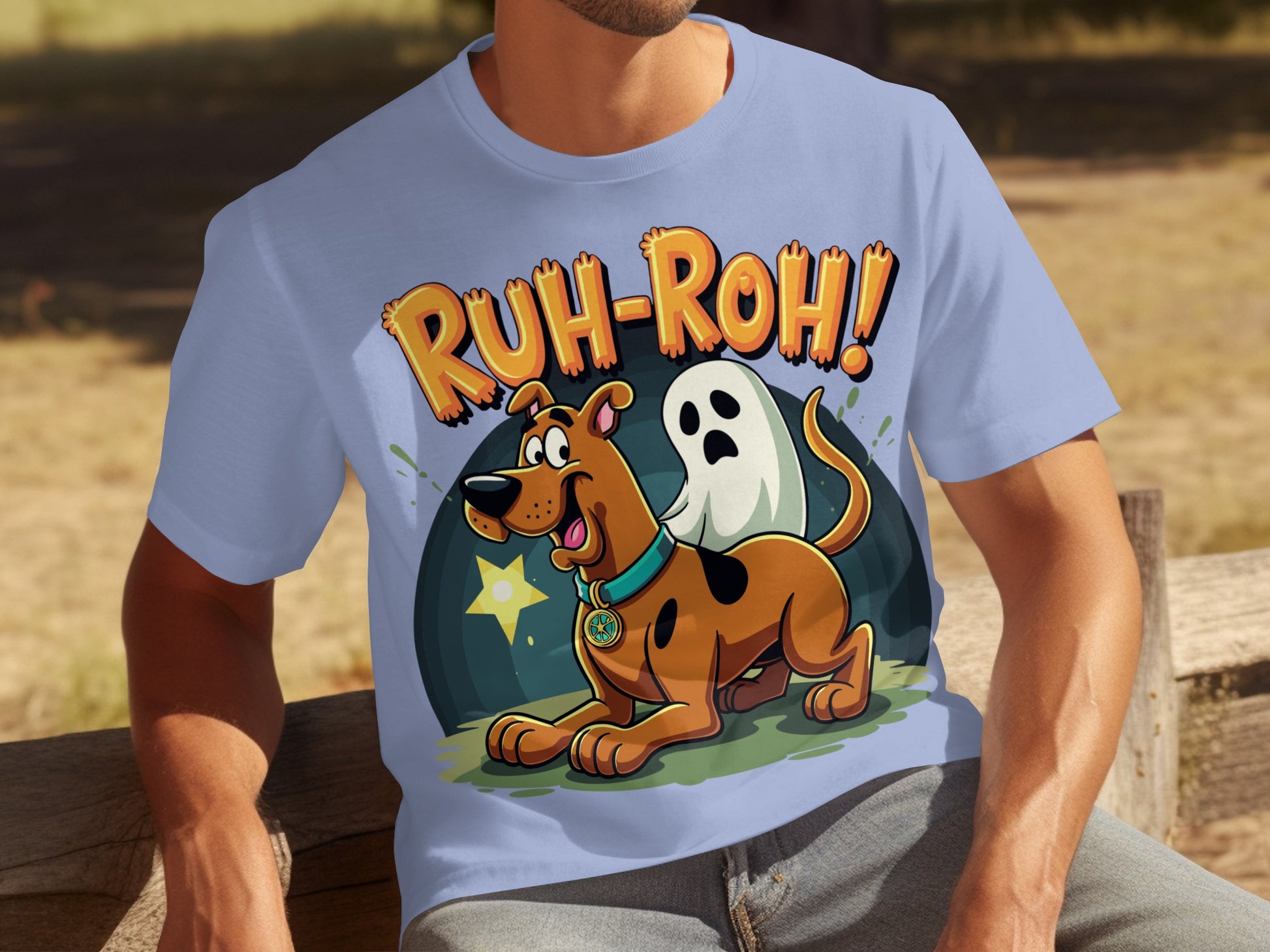 Ruh-Roh Scooby-Doo Ghost Graphic T-Shirt Product