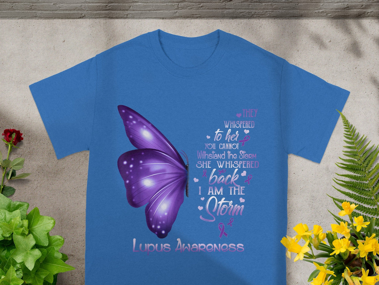 Lupus Awareness I Am The Storm Butterfly Shirt