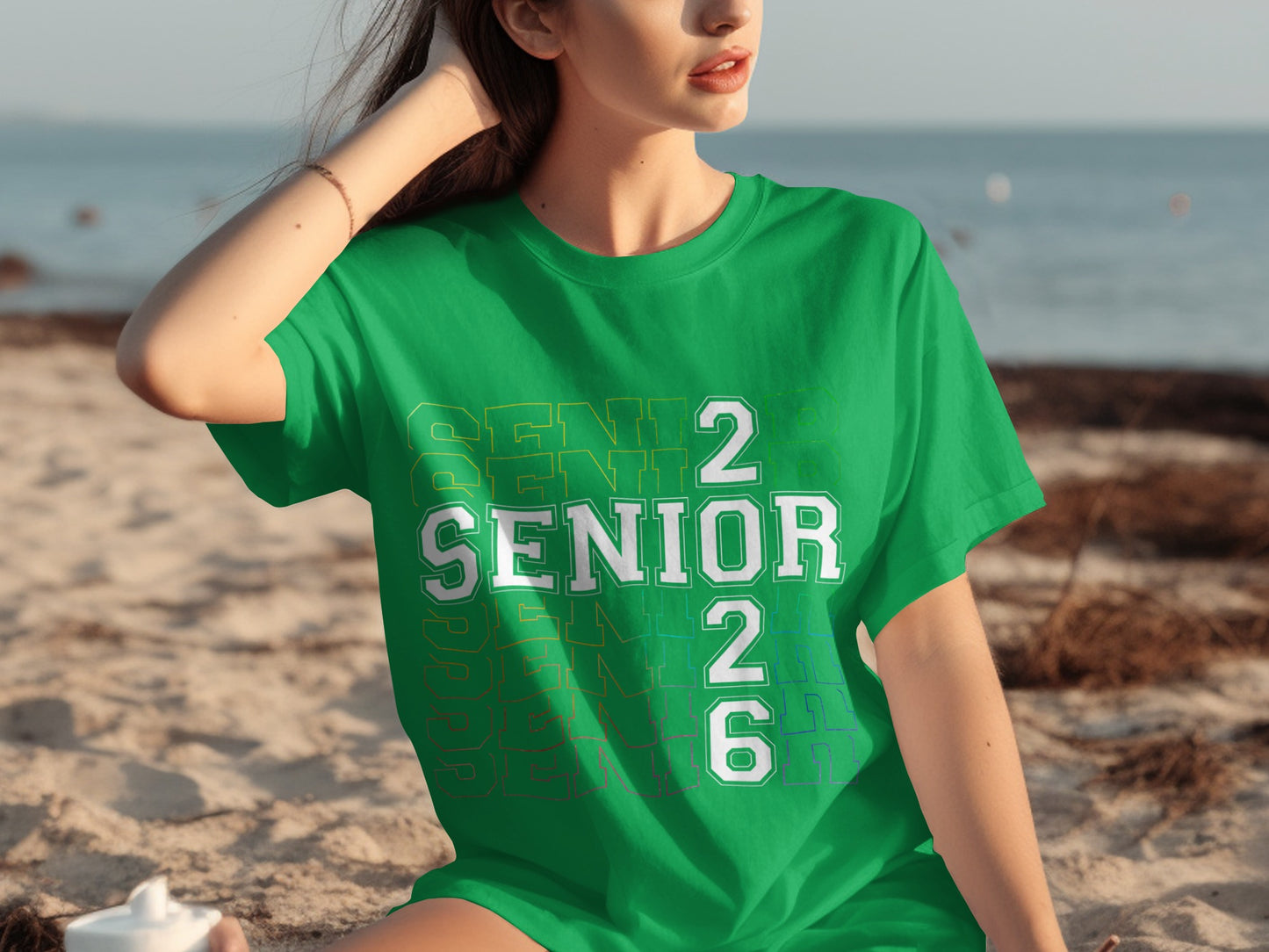 Senior 26 Green T-Shirt for 2026 Graduates Apparel