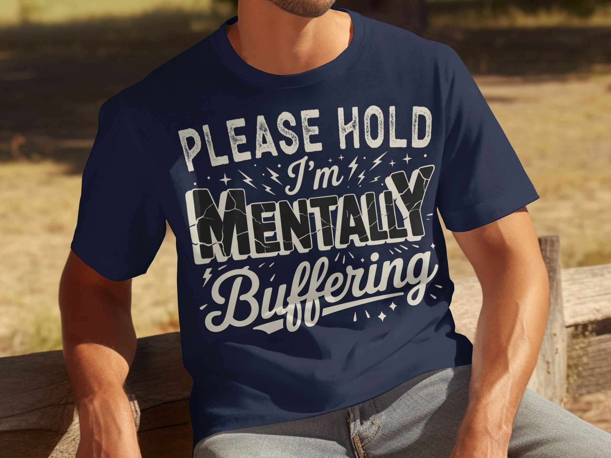 Please Hold I'm Mentally Buffering T-Shirt