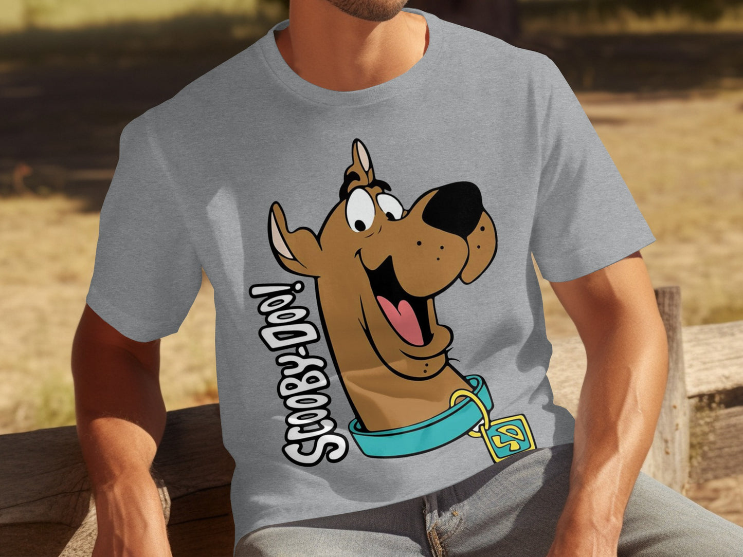 Scooby-Doo Graphic Grey Men's T-Shirt Classic Style