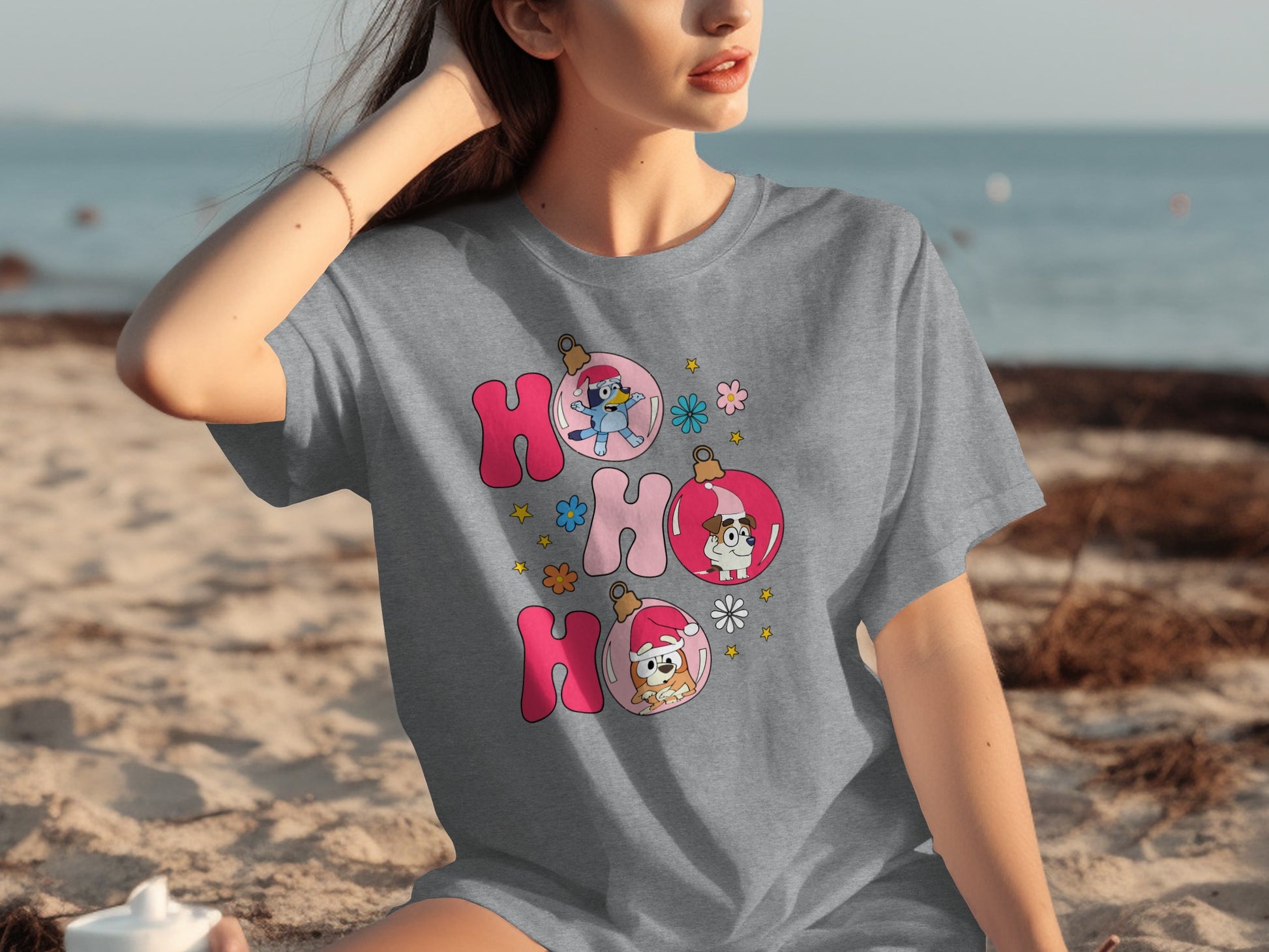 Cute Ho Ho Ho Christmas Graphic Design T-Shirt