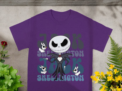 Purple t-shirt with Jack Skellington and "1993" text.