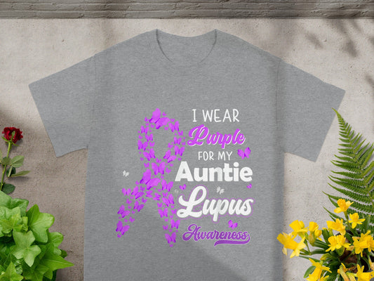 I Wear Purple For My Auntie Lupus Awareness Shirt